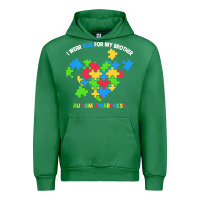 Emerald Wear Blue For My Brother Autism Urban Hoodie - CowhideDigitalArt