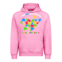 Fuchsia Pink Wear Blue For My Brother Autism Urban Hoodie - CowhideDigitalArt