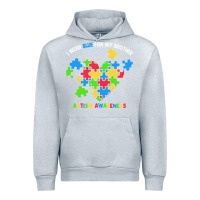 Heather Grey Wear Blue For My Brother Autism Urban Hoodie - CowhideDigitalArt