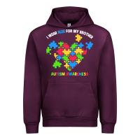 Mauve Wine Wear Blue For My Brother Autism Urban Hoodie - CowhideDigitalArt