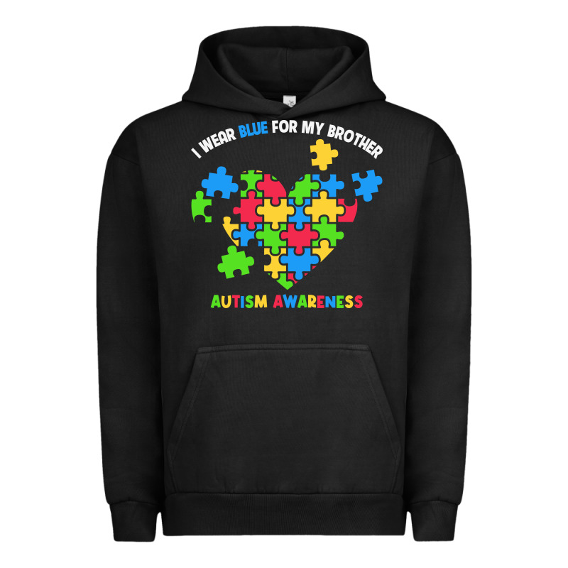 Wear Blue For My Brother Autism Urban Hoodie by CowhideDigitalArt | Teevron