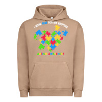 Pigment Burro Wear Blue For My Brother Autism Urban Hoodie - CowhideDigitalArt