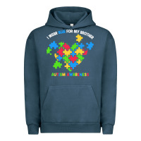 Pigment Midnight Navy Wear Blue For My Brother Autism Urban Hoodie - CowhideDigitalArt