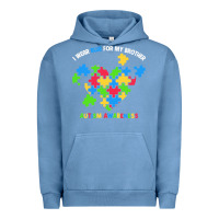 Pigment Pebble Blue Wear Blue For My Brother Autism Urban Hoodie - CowhideDigitalArt