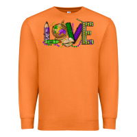 Carrot love teacher mardi gras Premium Sweatshirt - OliviaCreatesArt