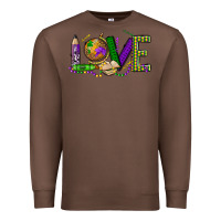 Chestnut love teacher mardi gras Premium Sweatshirt - OliviaCreatesArt