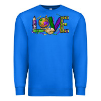 True Royal love teacher mardi gras Premium Sweatshirt - OliviaCreatesArt