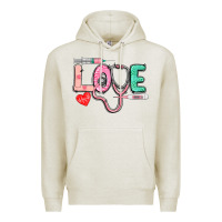 Oatmeal Heather love nursing Premium Hoodie - CowGirlArtShop