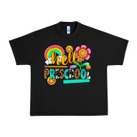 Black hello preschool Urban Heavy Tee - NancyCooperArtShop