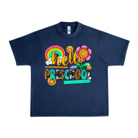 Navy hello preschool Urban Heavy Tee - NancyCooperArtShop