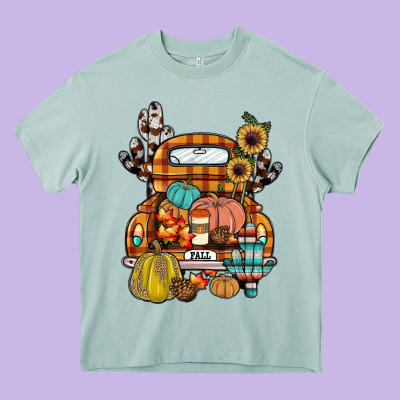 Farm Truck,fall Heavy Core Tee Designed By Jahusdesignshop