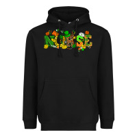 Black St. Patricks day nurse Heavyweight Hoodie - HowdyJamesFarm