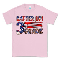 Bubblegum Pink batter up 3rd grade Classic Tee - JahusDesignShop