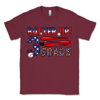 Burgundy batter up 3rd grade Classic Tee - JahusDesignShop