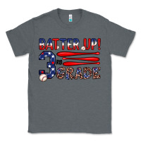 Charcoal Heather batter up 3rd grade Classic Tee - JahusDesignShop
