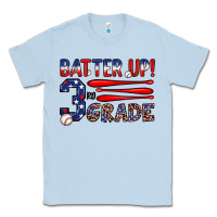 Dusty Blue batter up 3rd grade Classic Tee - JahusDesignShop