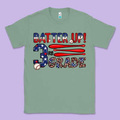 Batter Up 3rd Grade Classic Tee Designed By Jahusdesignshop