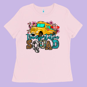 Transportation Squad School Bus Ladies Tee Designed By Jasminsmagicworld