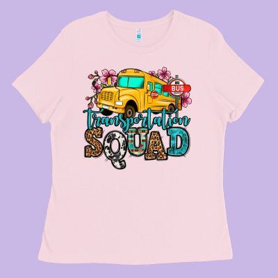 Transportation Squad School Bus Ladies Tee Designed By Jasminsmagicworld