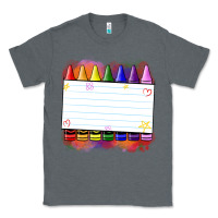 Charcoal Heather crayons add your text Classic Tee - NancyCooperArtShop