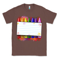 Chestnut crayons add your text Classic Tee - NancyCooperArtShop