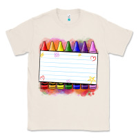 Natural crayons add your text Classic Tee - NancyCooperArtShop