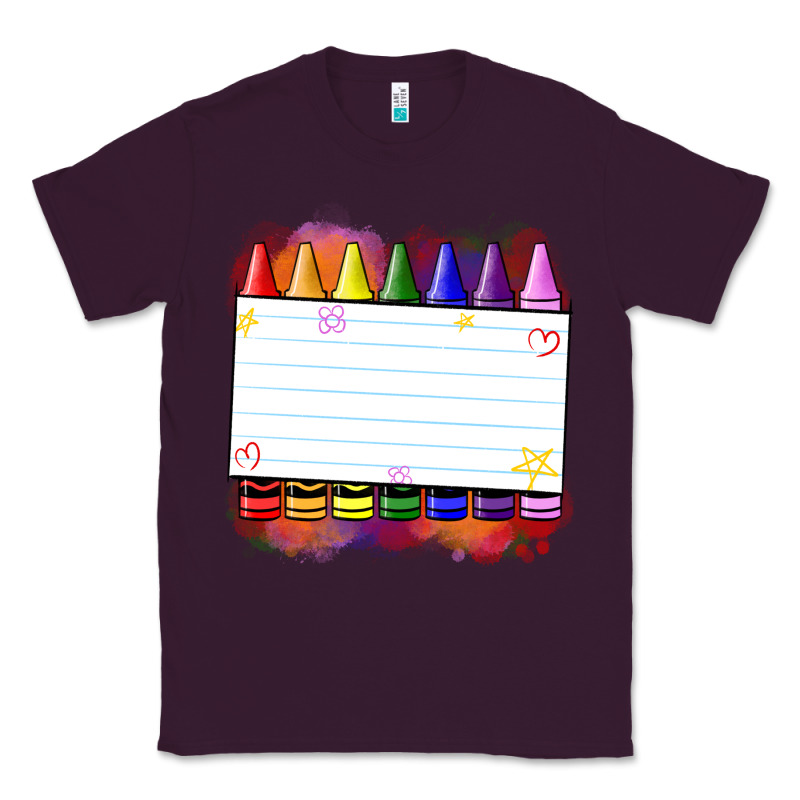 Crayons Add Your Text Classic Tee by NancyCooperArtShop | Teevron