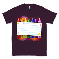 Plum crayons add your text Classic Tee - NancyCooperArtShop