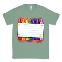 Sage crayons add your text Classic Tee - NancyCooperArtShop
