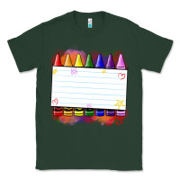Sports Green crayons add your text Classic Tee - NancyCooperArtShop
