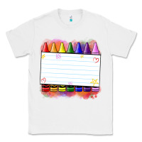 White crayons add your text Classic Tee - NancyCooperArtShop