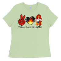 Matcha peace love firefighter Ladies Tee - Artiststas