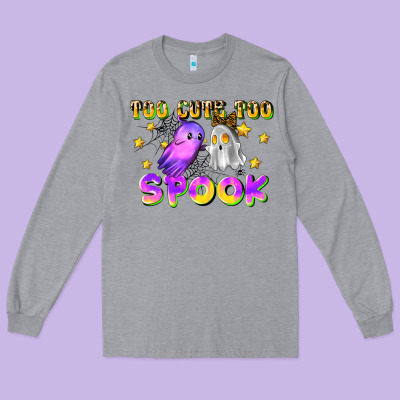 Too Cute Too Spook Long Sleeve Tee Designed By Lillyallendesigns
