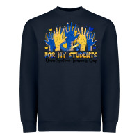 Navy for my students down syndrome awareness day Heavyweight Sweatshirt - Artiststas