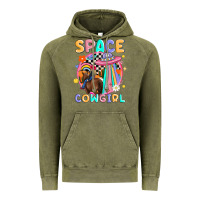 Vintage Olive space cowgirl Vintage Hoodie - MaliasSmallBusiness