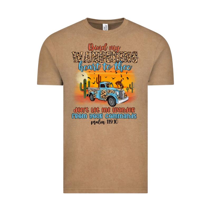 Bind My Wandering Heart To Thee Vintage Tee by MaliasSmallBusiness | Teevron
