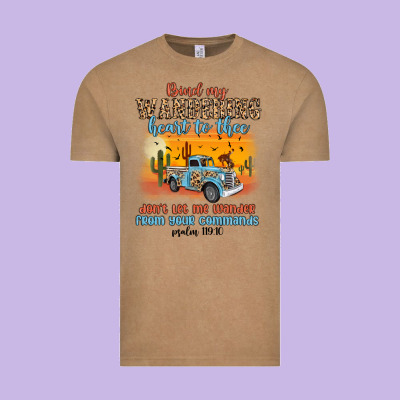 Bind My Wandering Heart To Thee Vintage Tee Designed By Maliassmallbusiness