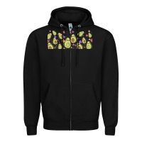 Black avocado Zipper Hoodie - TumblerDesignByShophia