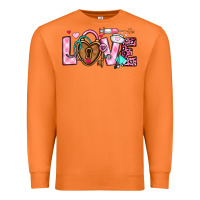 Carrot love valentines day nurse Premium Sweatshirt - OliviaCreatesArt
