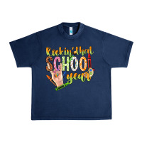 Navy rockin that school year Urban Heavy Tee - NancyCooperArtShop