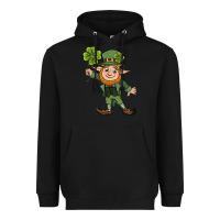Black St. Patrick's day elf Heavyweight Hoodie - CowGirlArtShop