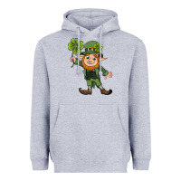 Heather Grey St. Patrick's day elf Heavyweight Hoodie - CowGirlArtShop