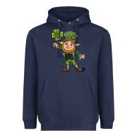 Navy St. Patrick's day elf Heavyweight Hoodie - CowGirlArtShop