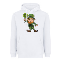 White St. Patrick's day elf Heavyweight Hoodie - CowGirlArtShop