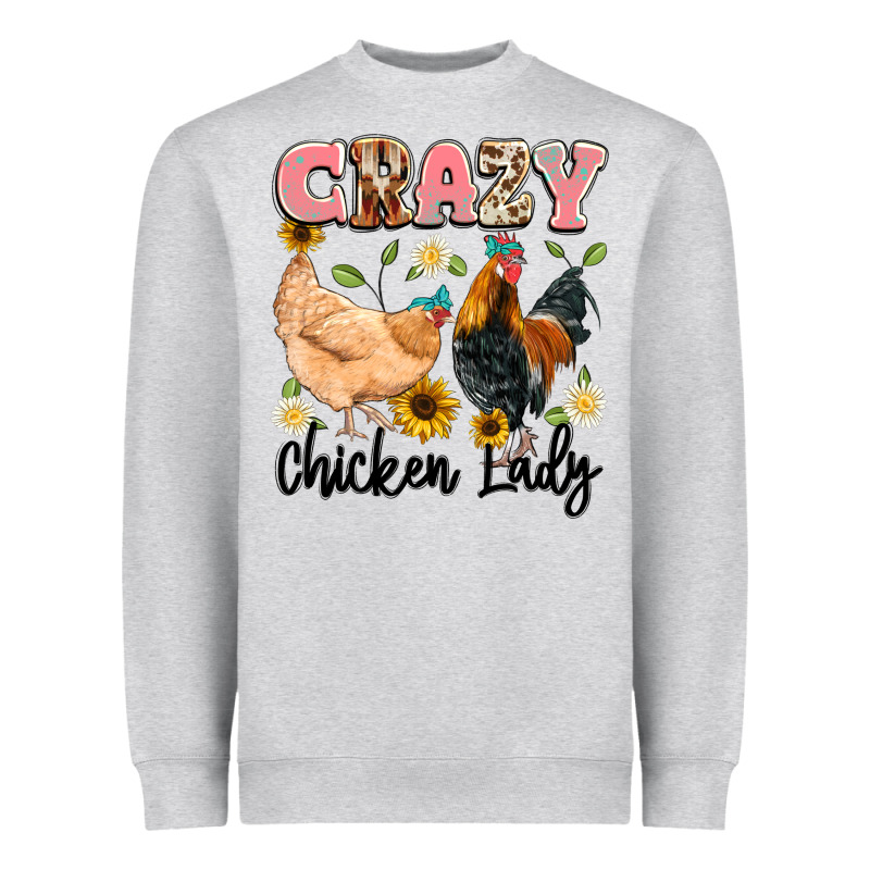 Crazy Chicken Lady Heavyweight Sweatshirt by Artiststas | Teevron