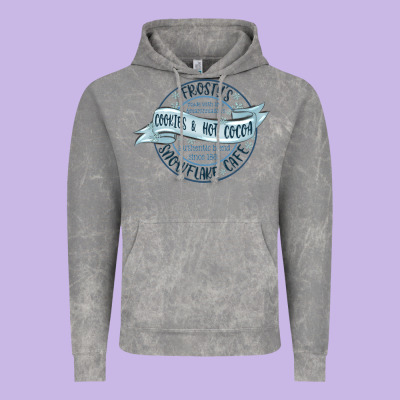 Frostys Snowflake Cafe Vintage Hoodie Designed By Maliassmallbusiness