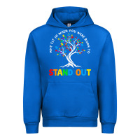 Cobalt Why Fit In Autism Awareness Urban Hoodie - CowhideDigitalArt
