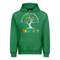 Emerald Why Fit In Autism Awareness Urban Hoodie - CowhideDigitalArt