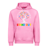Fuchsia Pink Why Fit In Autism Awareness Urban Hoodie - CowhideDigitalArt