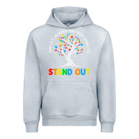 Heather Grey Why Fit In Autism Awareness Urban Hoodie - CowhideDigitalArt